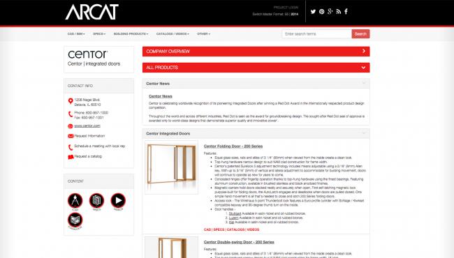 Specify Integrated Folding, Double-swing and Single Doors easily with our comprehensive, CSI approved Specification Guide.